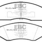 EBC 93-94 Chrysler Concorde 3.3 Greenstuff Front Brake Pads