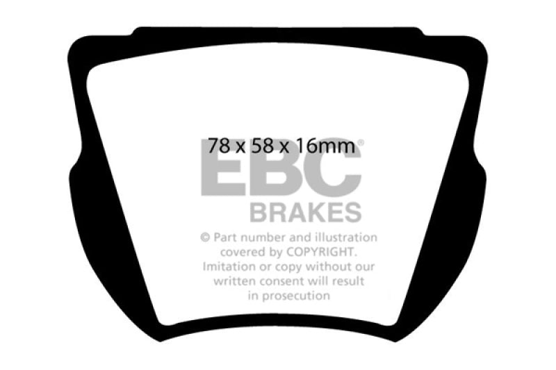 EBC 59-64 Daimler SP250 2.5 Greenstuff Front Brake Pads