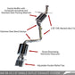 AWE Tuning Audi B8 A5 2.0T Touring Edition Single Outlet Exhaust - Polished Silver Tips