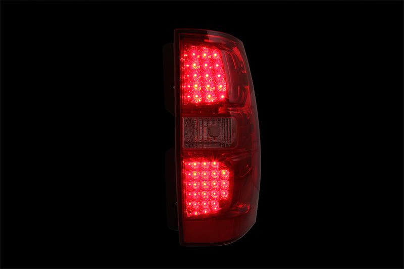 ANZO 2007-2013 Chevrolet Avalanche LED Taillights Red/Clear