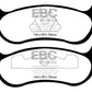 EBC 95-97 Ford Crown Victoria (Police) 4.6 (Steel) (ABS) Greenstuff Rear Brake Pads