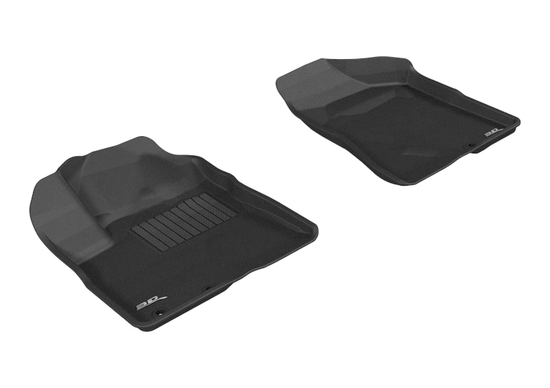 3D MAXpider 2011-2013 Kia Sorento 7-Seats Kagu 1st Row Floormat - Black