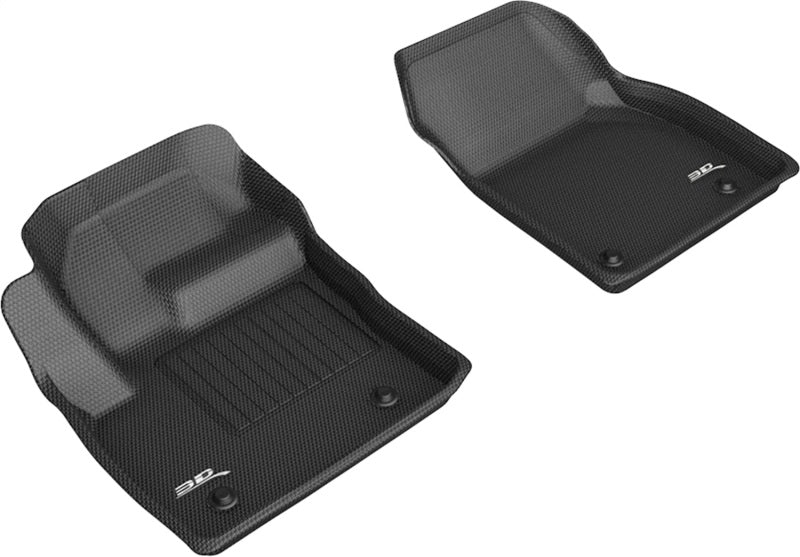 3D MAXpider 18-20 Jaguar E-Pace Kagu 1st Row Floormats - Black