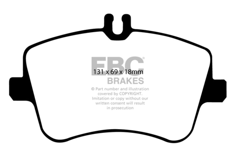 EBC 02-03 Mercedes-Benz C230 (W203) 2.3 Greenstuff Front Brake Pads