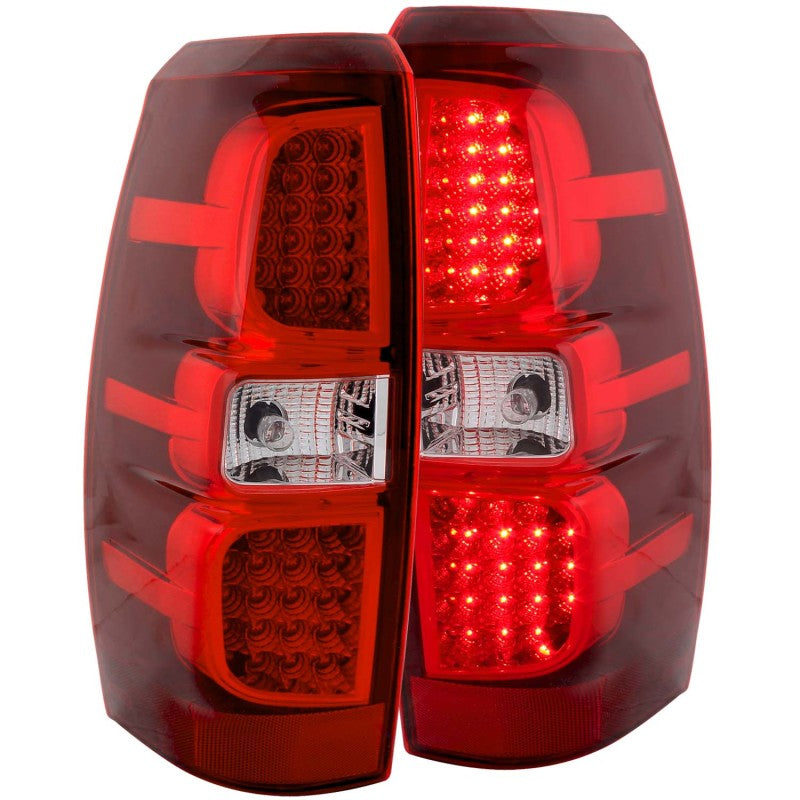 ANZO 2007-2013 Chevrolet Avalanche LED Taillights Red/Clear