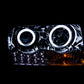 ANZO 2005-2010 Chrysler 300 Projector Headlights w/ Halo Chrome