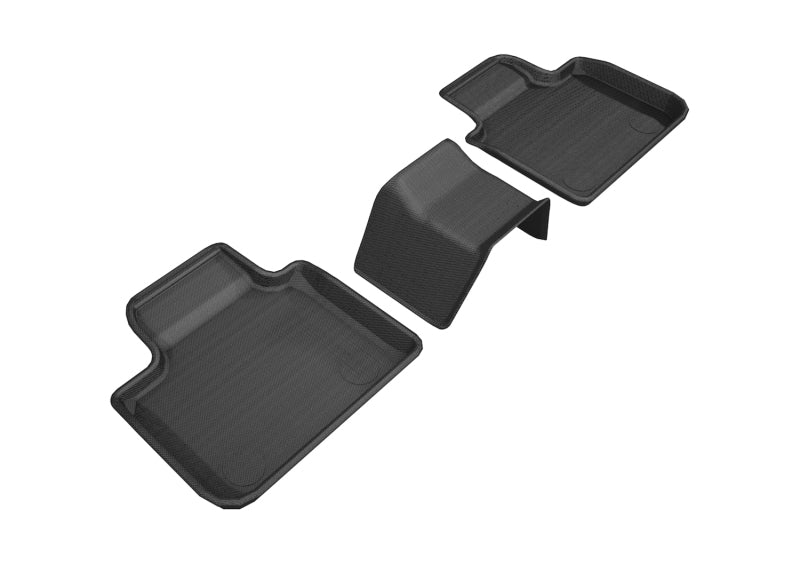 3D MAXpider 2018-2019 BMW 6 Series Gran Turismo Kagu 2nd Row Floormats - Black