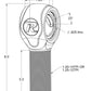 Ridetech R-Joint XL Rod End with 1in-14 Left Hand Thread