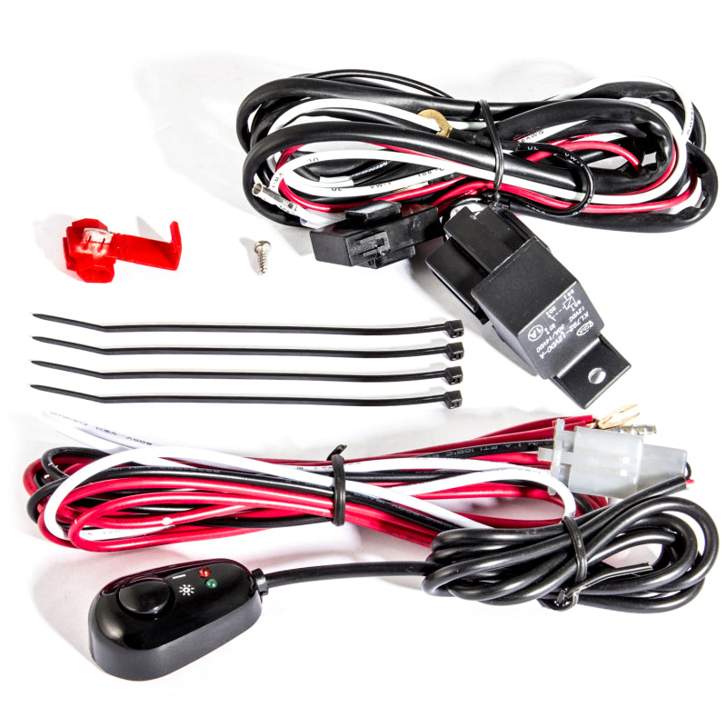 ANZO 12V Wiring Kit Universal 12V Auxiliary Wiring Kit w/ Illuminated Switch