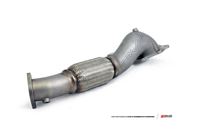 AMS Performance 08-15 Mitsubishi EVO X Widemouth Downpipe w/Turbo Outlet Pipe