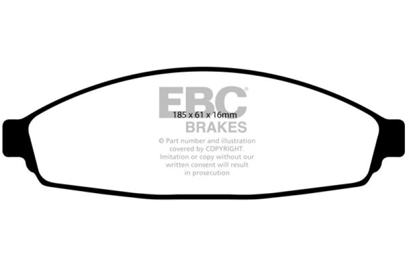 EBC 03+ Ford Crown Victoria (Police) 4.6 Greenstuff Front Brake Pads