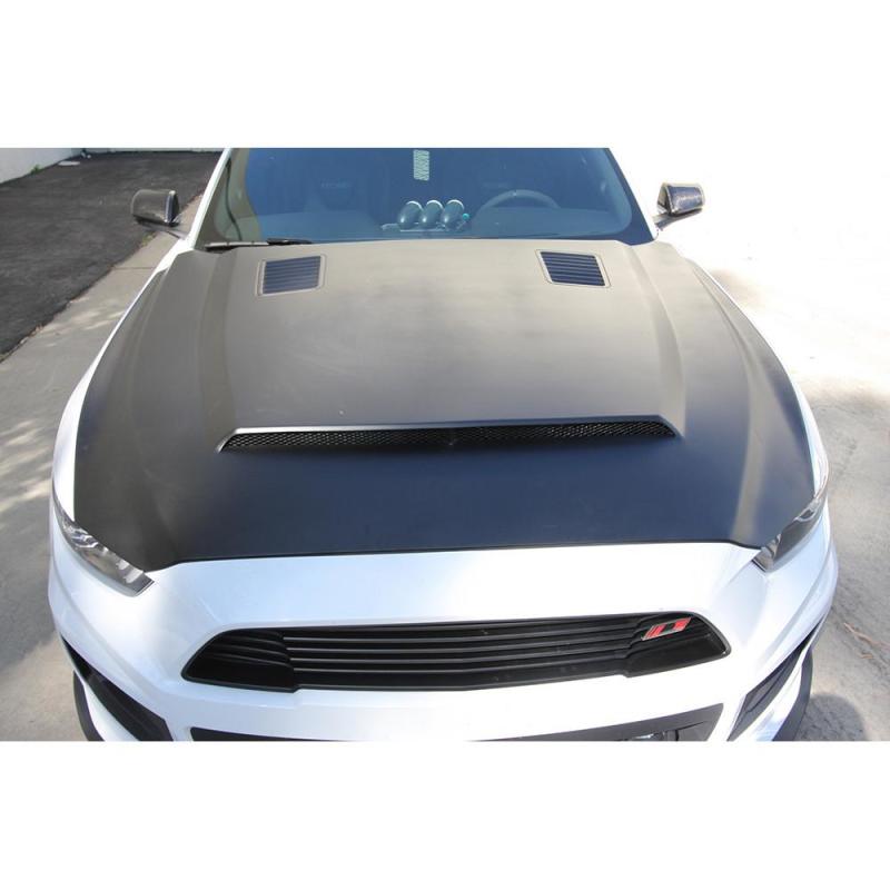 Anderson Composites 2015-2017 Ford Mustang (Excl. GT350/GT350R) Super Snake Style Hood Fiberglass
