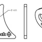 Ridetech Small Rear Axle Tab for Tri Link