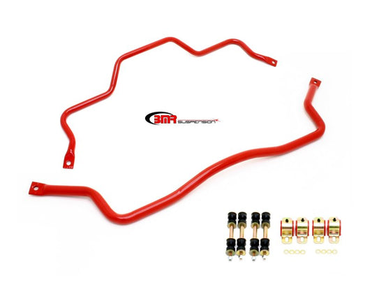 BMR 93-02 F-Body Front & Rear Sway Bar Kit w/ Bushings - Red