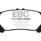 EBC 13+ Lexus GS350 3.5 RWD Greenstuff Rear Brake Pads