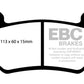 EBC 08-11 Lotus Exige 1.8 Supercharged (240) Greenstuff Front Brake Pads