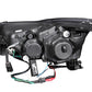 ANZO 2011-2015 Chevrolet Cruze Projector Headlights w/ Halo Black (LED Eyebrow)