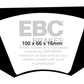 EBC 56-57 Triumph TR3 2.0 Greenstuff Front Brake Pads