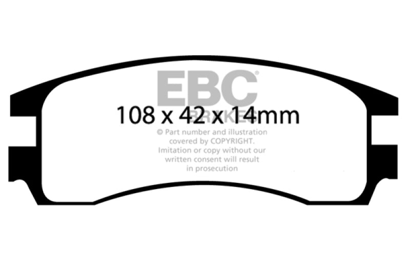 EBC 00-05 Buick Le Sabre (FWD) 3.8 (15in Wheels) Greenstuff Rear Brake Pads