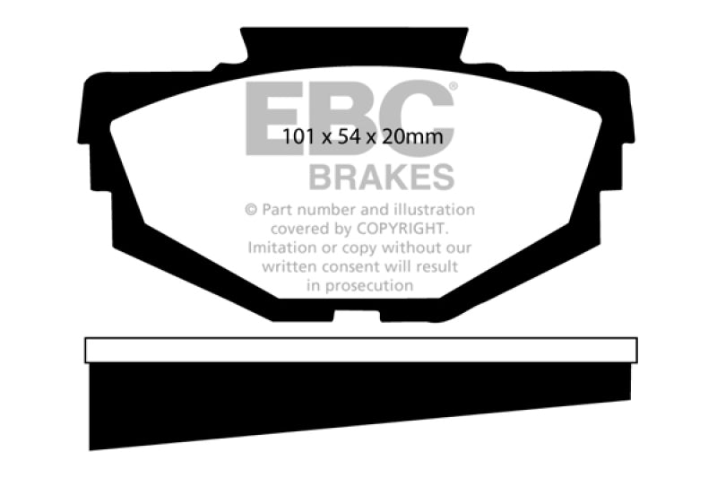 EBC 68-71 Austin America 1.3 Greenstuff Front Brake Pads