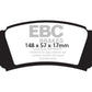EBC 04 Pontiac Grand Prix 3.8 Greenstuff Front Brake Pads