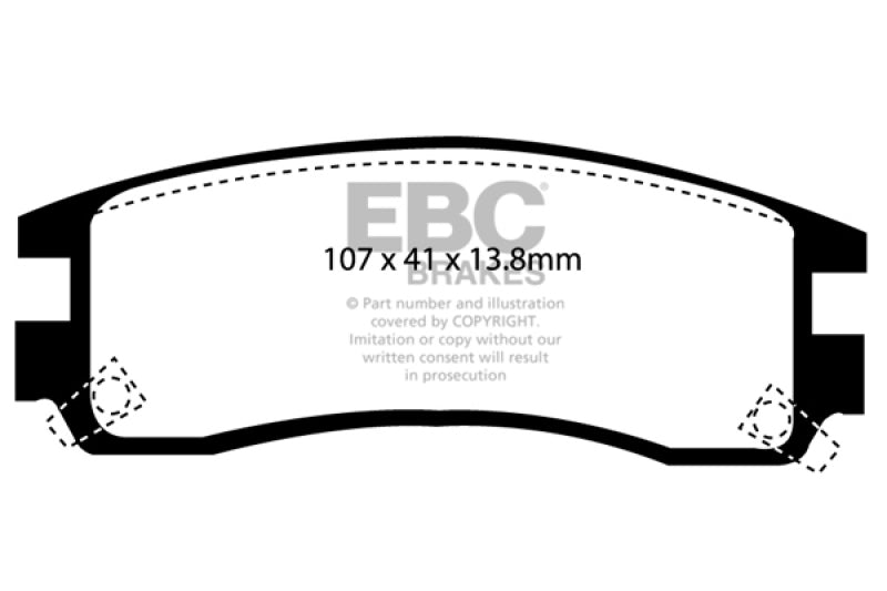 EBC 94-95 Buick Regal 3.1 Greenstuff Rear Brake Pads