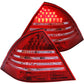 ANZO 2001-2004 Mercedes Benz C Class W203 Taillights Red/Smoke