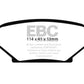 EBC 04-06 Chevrolet Cobalt 2.0 Supercharged Greenstuff Rear Brake Pads