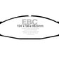 EBC 94-96 Ford Bronco 5.0 Greenstuff Front Brake Pads