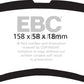 EBC 09-14 Acura TL 3.5 Greenstuff Front Brake Pads
