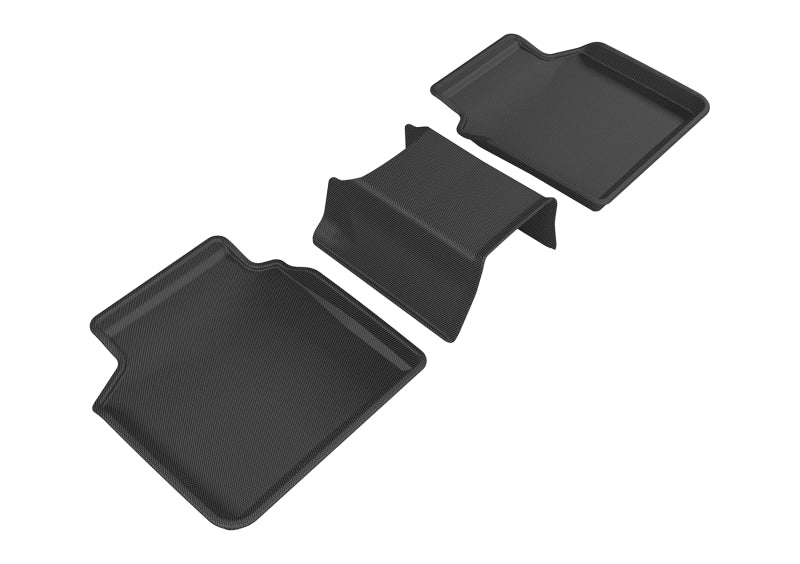 3D MAXpider 2016-2020 BMW 7 Series Kagu 2nd Row Floormats - Black