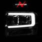 ANZO 99-04 Ford F250/F350/F450/Excursion (excl 99) Projector Headlights - w/Light Bar Chrome Housing