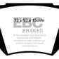 EBC 59-65 Aston Martin DB4 3.7 Convertible Greenstuff Rear Brake Pads