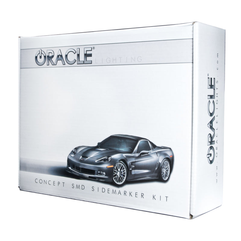 Oracle 05-13 Chevy Corvette C6 Concept Sidemarker Set - Clear - Switchblade Silver Metallic (GAN)