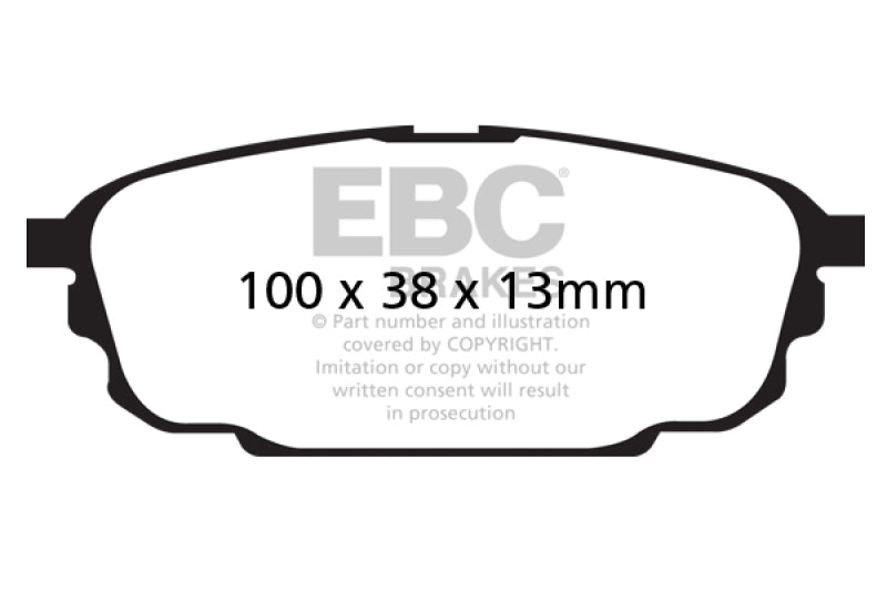 EBC 01-04 Mazda Protege 2.0 (Rear Rotors) Greenstuff Rear Brake Pads