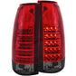 ANZO 1999-2000 Cadillac Escalade LED Taillights Red/Smoke