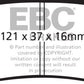 EBC 03-04 Cadillac XLR 4.6 Greenstuff Rear Brake Pads