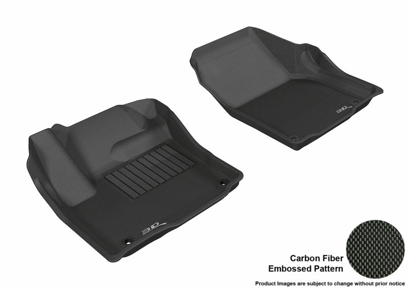 3D MAXpider 2012-2020 Land Rover Range Rover Evoque Kagu 1st Row Floormat - Black