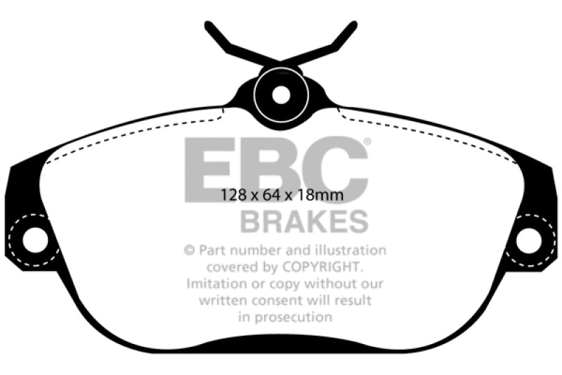EBC 91-93 Volvo 740 2.3 (ABS) (Girling) Greenstuff Front Brake Pads