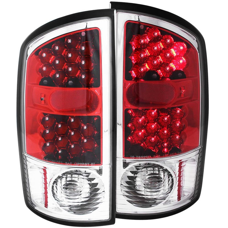 ANZO 2002-2005 Dodge Ram 1500 LED Taillights Red/Clear
