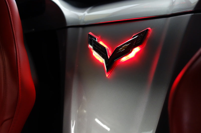 Oracle Corvette C7 Rear Illuminated Emblem - Dual Intensity - Amber ...