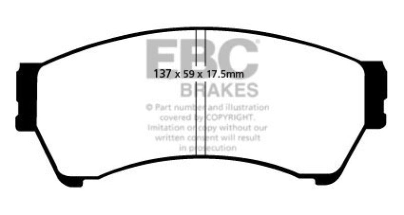 EBC 06-07 Mazda 6 2.3 Greenstuff Front Brake Pads