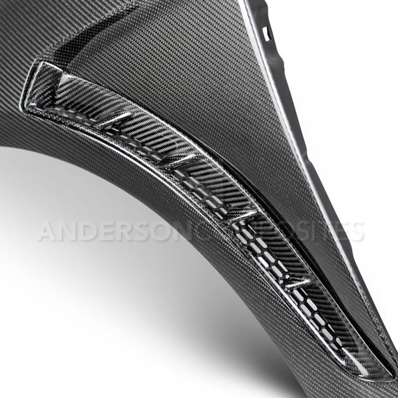 Anderson Composites 2016+ Focus Type-GR Vented Carbon Fiber Fenders .04in Wider (Pair)