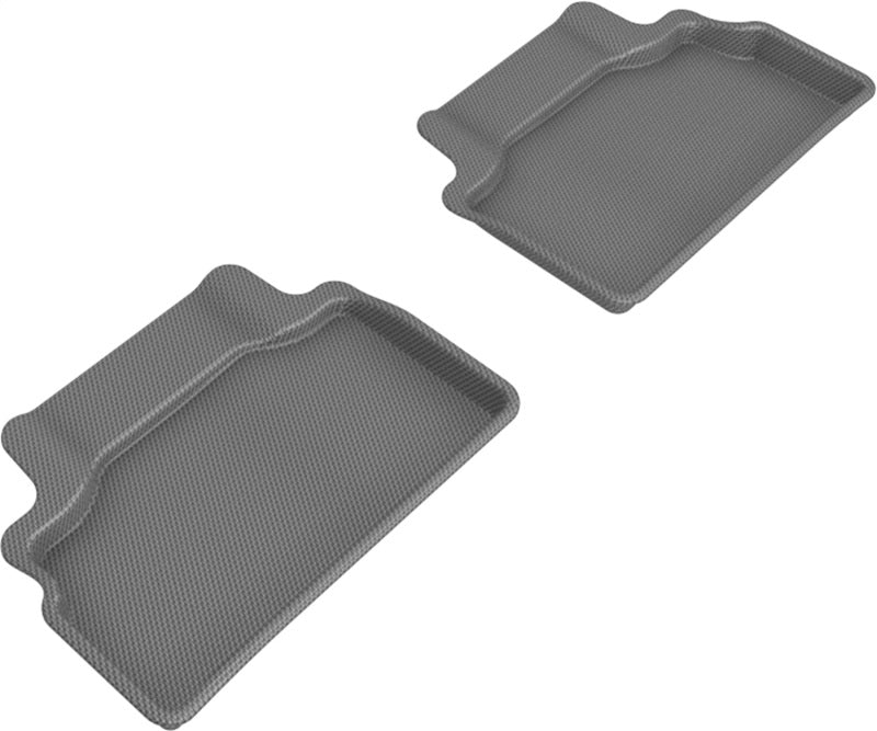 3D MAXpider 2012-2016 Hyundai Genesis Kagu 2nd Row Floormats - Gray