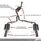 AWE Tuning Audi B8 A4 Touring Edition Exhaust - Dual Outlet Diamond Black Tips