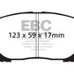 EBC 02-08 Pontiac Vibe 1.8 Greenstuff Front Brake Pads