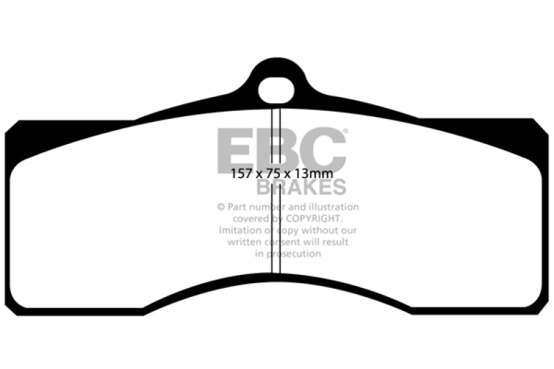 EBC 68-69 Chevrolet Camaro (1st Gen) 4.9 Greenstuff Front Brake Pads
