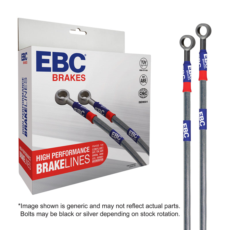 EBC 14-19 Chevrolet Silverado 1500 (2WD) (Excl 8ft Bed) Stainless Steel Brake Line Kit