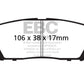 EBC 95-96 Toyota Avalon 3.0 Greenstuff Rear Brake Pads