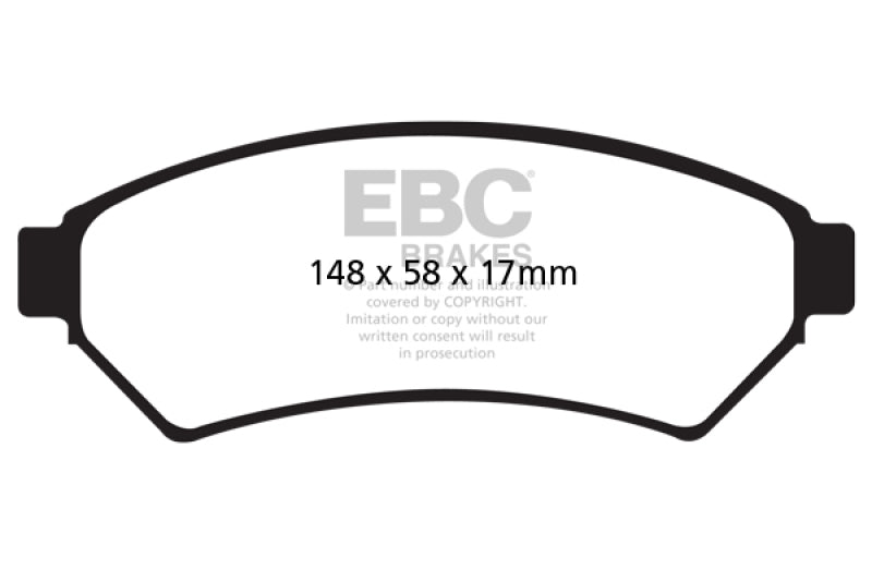 EBC 05-09 Buick Allure (Canada) 3.6 Greenstuff Front Brake Pads